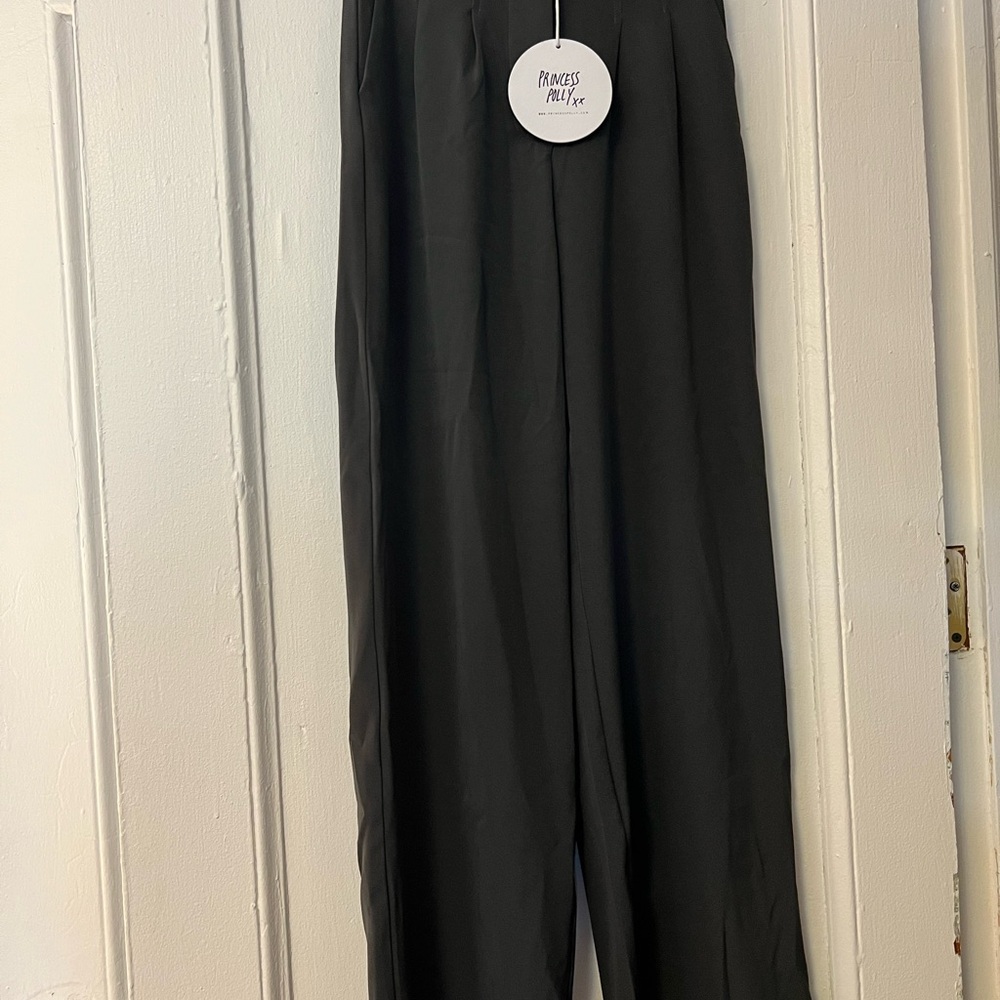 Princess Polly Gray High-Waisted Pants, New with Tags